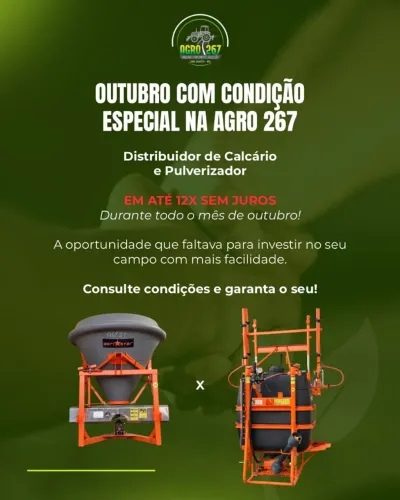 Distribuidor calcário pulverizador em oferta este mes apenas
