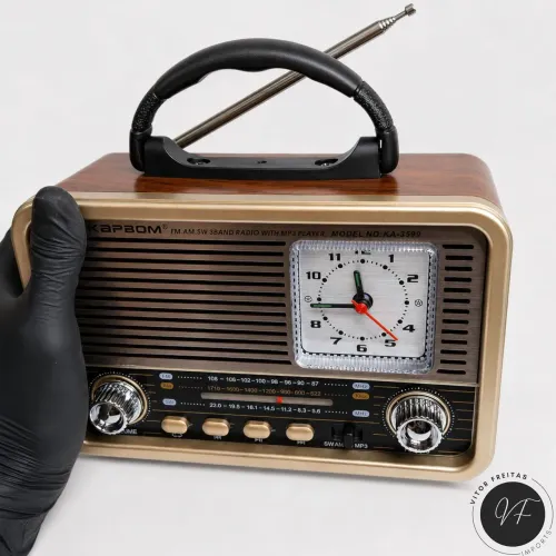 Rádio Bluetooth Retrô | Entrega Grátis em VCA
