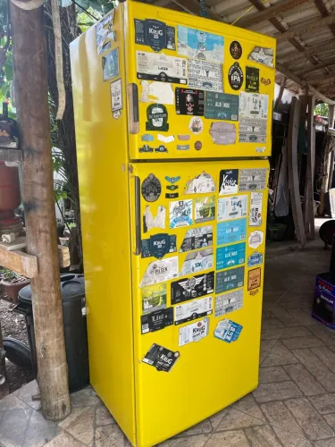Geladeira Brastemp 400l plotada funcionando