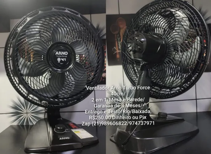 Qualquer Ventilador Arno Turbo 40cm/Semi Novo/$170 Vindo Buscar