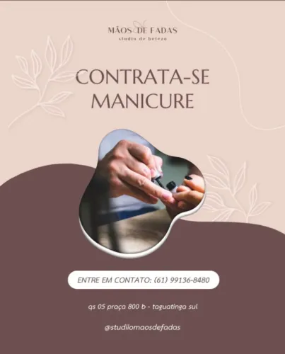 Vaga Para Manicure - Salão em Taguatinga Sul