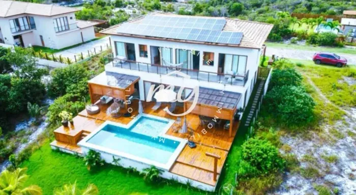 Praia do Forte| Casa Duplex 380m²| Mobiliada| Alto Padrão| 5 Suítes| 5 Vagas| no Praia Bel