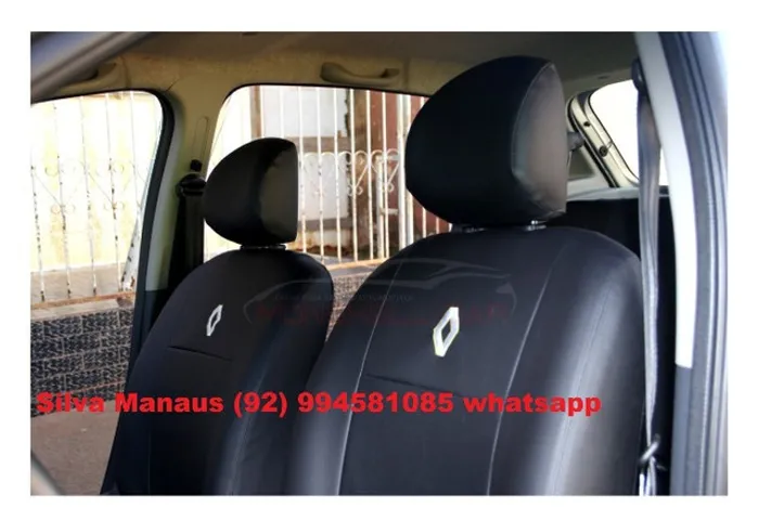 Capa banco Couro Corvin sob medida Clio Logan Sandero Stepway impermeável não passa agua s