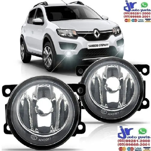 Par Farol Milha Sandero 11 12 13 14 15 16 17 18 19 Auxiliar Neblina