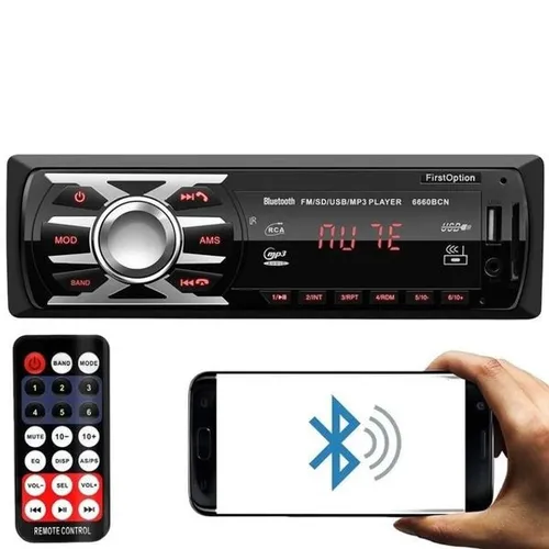 Radio automotivo Mp3 som bluetooth USB Fm controle novo com garantia