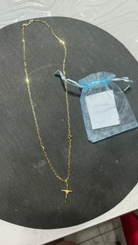 Cordão moeda antiga 