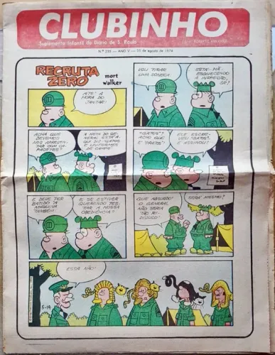 Clubinho - Suplemento Infantil Do Diário De São Paulo No 235 [ago/74].