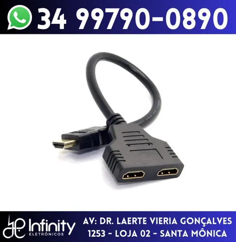 Cabo Duplicador Hdmi 1x2