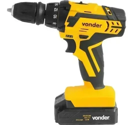 Parafusadeira Furadeira A Bateria 12v Vonder Pfv112qr