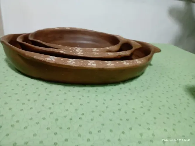 Tigela de cerâmica feito a mão