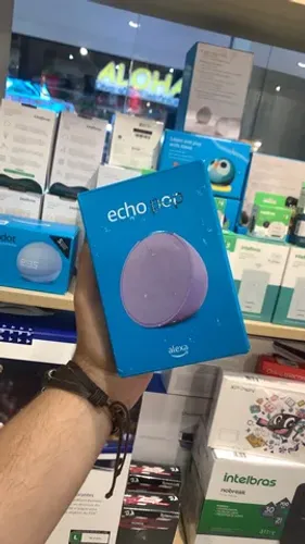 Alexa Echo Pop Roxa - Nova Lacrada - Parcelamos Sem Juros