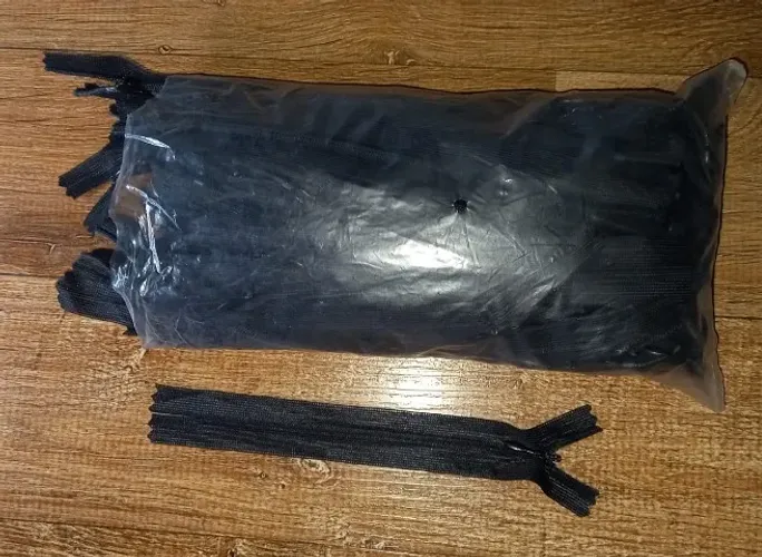 Lote Ziper 95 ziperes 15cm preto