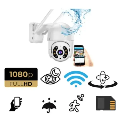 Câmera Wi-Fi Smart HD Externa à Prova d'Água - Full HD | App Yoosee