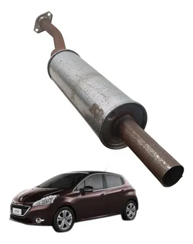 Escapamento Silencioso Peugeot 208 2014 2015 2016 20017 2018