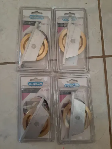 Kit 4 rolamento roldana metal latão dourada