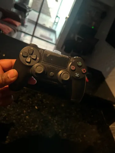 2x Controles Compatível P4, Pc, Tv, Android, Sem Fio Cor Preto