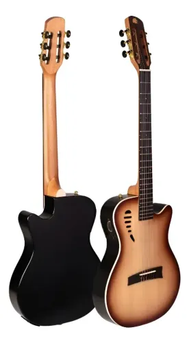 Violão Marquês Vn-11 Flat Natural Sombra Eletrico Cutaway N Natural Sombra