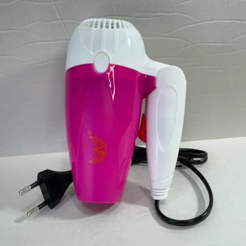 Mini secador de cabelo ar quente 2 velocidades 