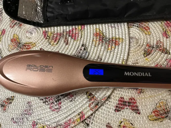 Escova Alisadora Golden Rose Mondial Bivolt