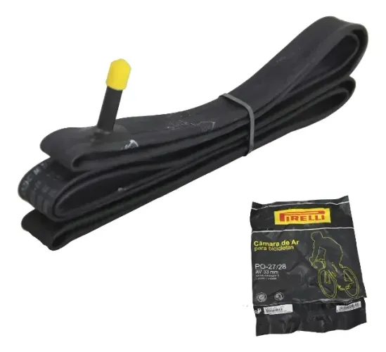 Câmera de ar para pneu de bicicleta aro 27/28 câmera de ar Pirelli