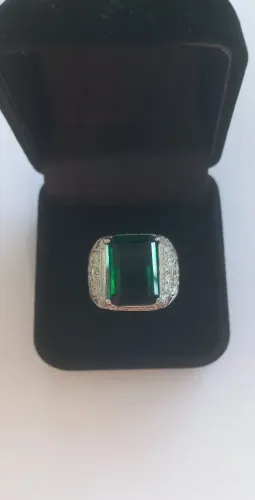 Anel turco luxuoso novo de prata 925 maciça