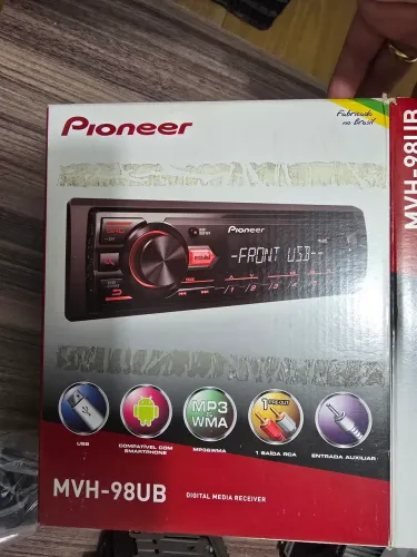 Som automotivo Pioneer MVH-98UB USB MP3 WMA