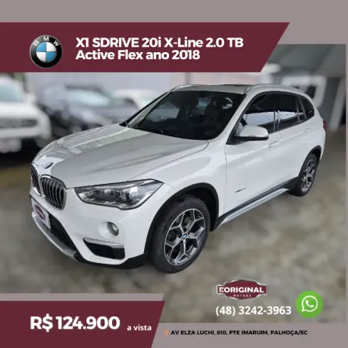 BMW X1 Sdrive 20I X-line 2.0 TB Active Flex 2018