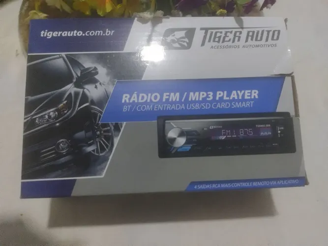 Rádio FM/MP3 Player Bluetooth com Entrada USB/SD Card Smart