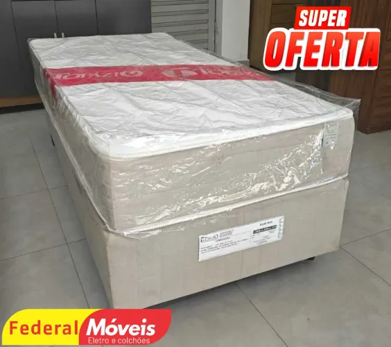 Cama Solteiro Box Promoção 88x188cm - Temos Crediário