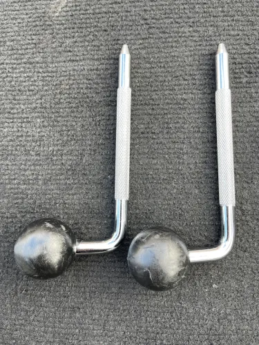 Kit 2 Hastes 10mm Com Bola 40mm De Tom Holder / canecas de tom surdo