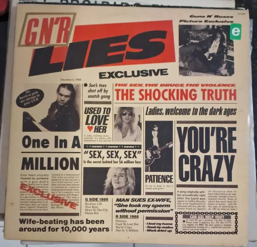 Vinil Guns and Roses album Lies