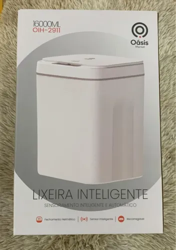 Lixeira Inteligente com Sensor Automático e Recarregável