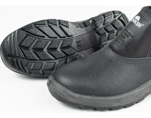  BOTA WORKER COURO C/BIQUEIRA PVC BI DENSIDADE 