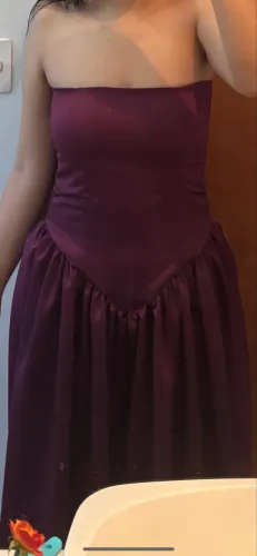 Vestido longo roxo