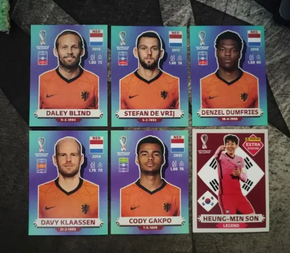 6 Figurinhas Panini Copa 2022