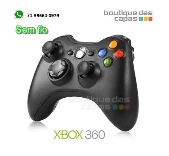 CONTROLE SEM FIO PARA PC COMPUTADOR TV SMART XBOX 360 (SEM FIO)