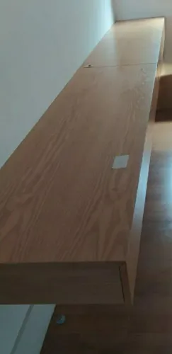 Bancada Suspensa Home office com 6 gavetas - 3.60m