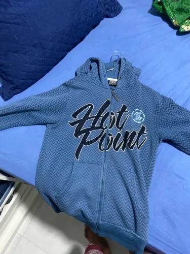 Casaco de Moletom Hot Point Azul