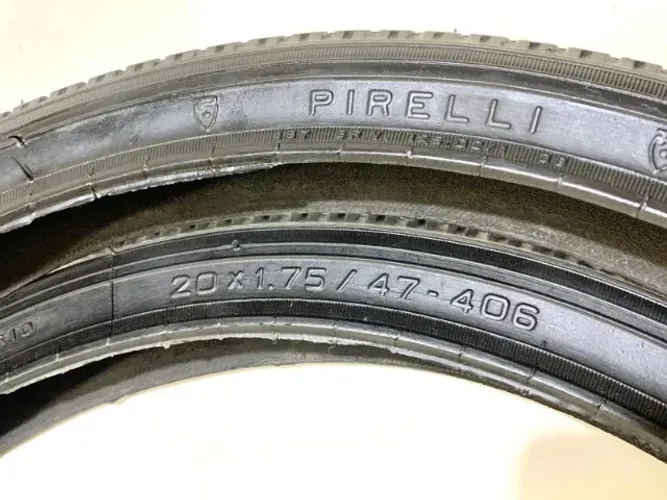 Par de pneu Pirelli Mini Super medida 20" x 1.75" novos Berlineta Caloi
