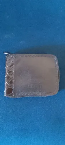 Carteira Unissex C/ Zíper cor Preta 