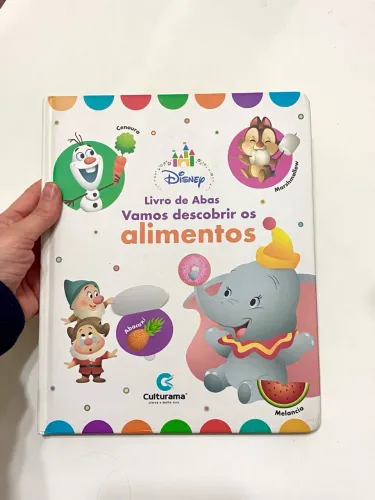 Livro de Abas Disney - Vamos descobrir os alimentos