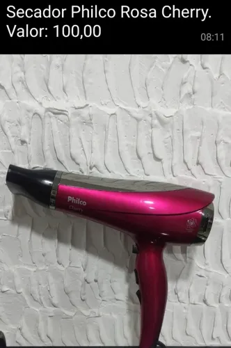 Secador Philco Rosa Cherry - 100,00