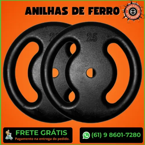 Anilha de ferro 25Kg novo 