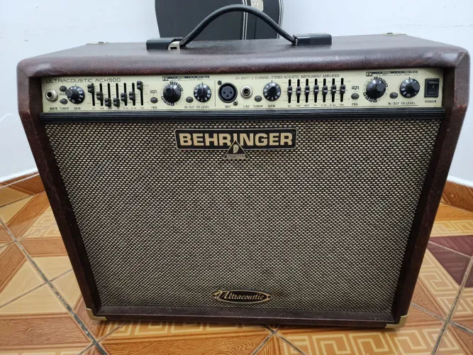 Amp Violão - Behringer ACX900 Amplificador estéreo de 90 Watt 220 V