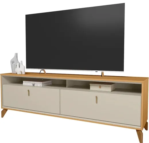 Rack 180cm para Tv Até 75 Polegadas 2 Portas Linea p23