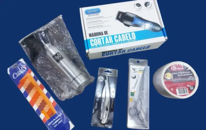 Kit Completo para Barbeiro e Cabeleireiro 