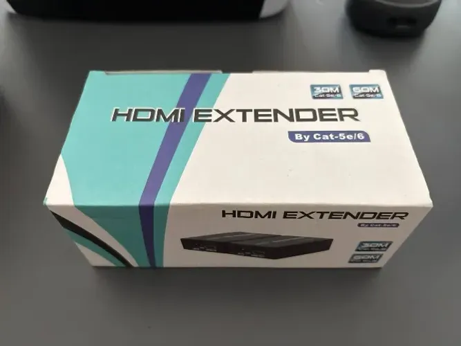Extensor HDMI por Cabo Cat-5e/6 30M 60M com Fontes Bivolt - Par