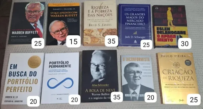Livros de educação financeira / investimentos
