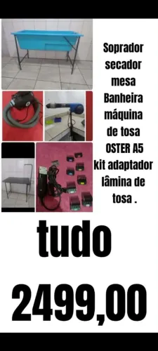 Kit banho e tosa pó 2499,00