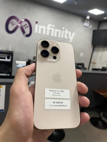 iPhone 16 Pro 128 GB - 06 Meses de Garantia - Infinity Eletronics e Games